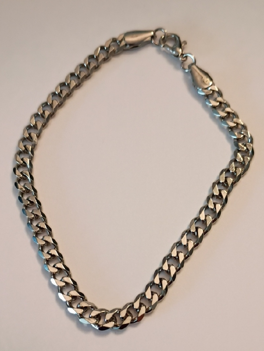 Silver Men’s Cuban Link Chain Bracelet - Stainless Steel